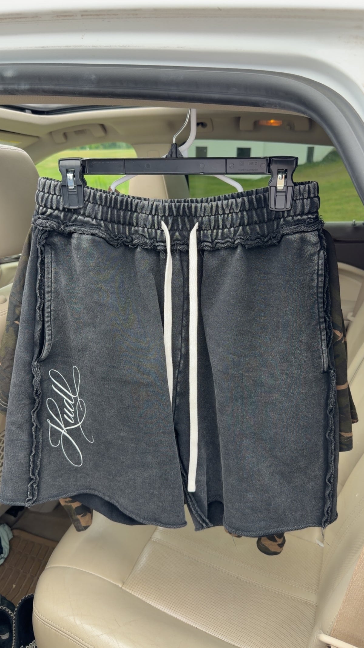 Noir Washed Shorts
