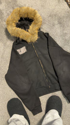 Weeping Willow Fur Hooded Jacket