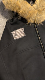 Weeping Willow Fur Hooded Jacket